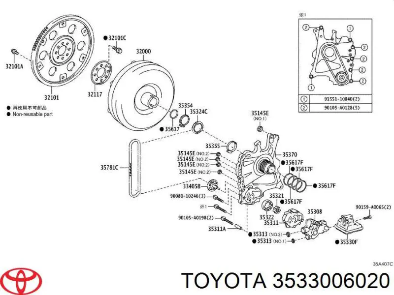 3533006020 Toyota 