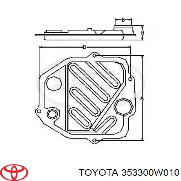 Купить 353300W010 Toyota Фильтр автоматической коробки передач