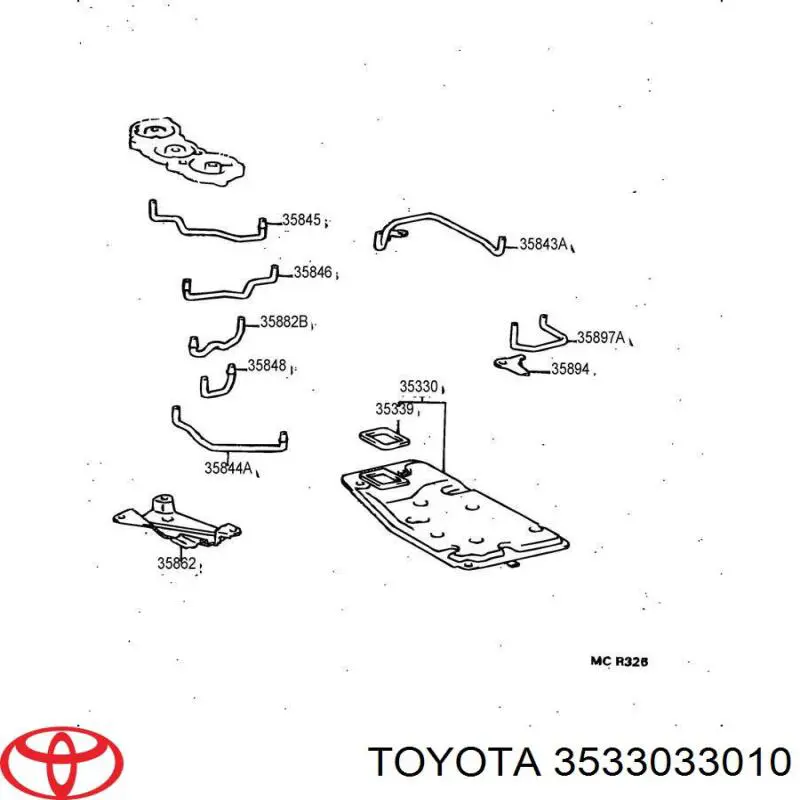 Фильтр АКПП 3533033010 Toyota