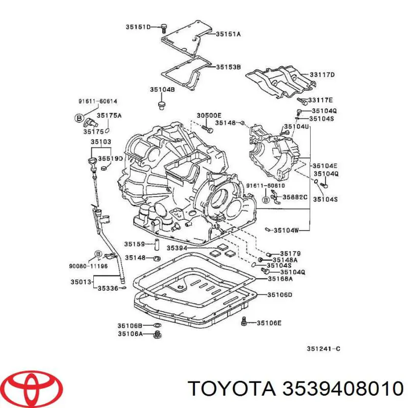 Магнит АКПП на Toyota Carina E 
