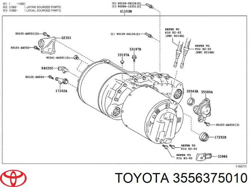  Toyota 3556375010 цена, от 3.17 USD