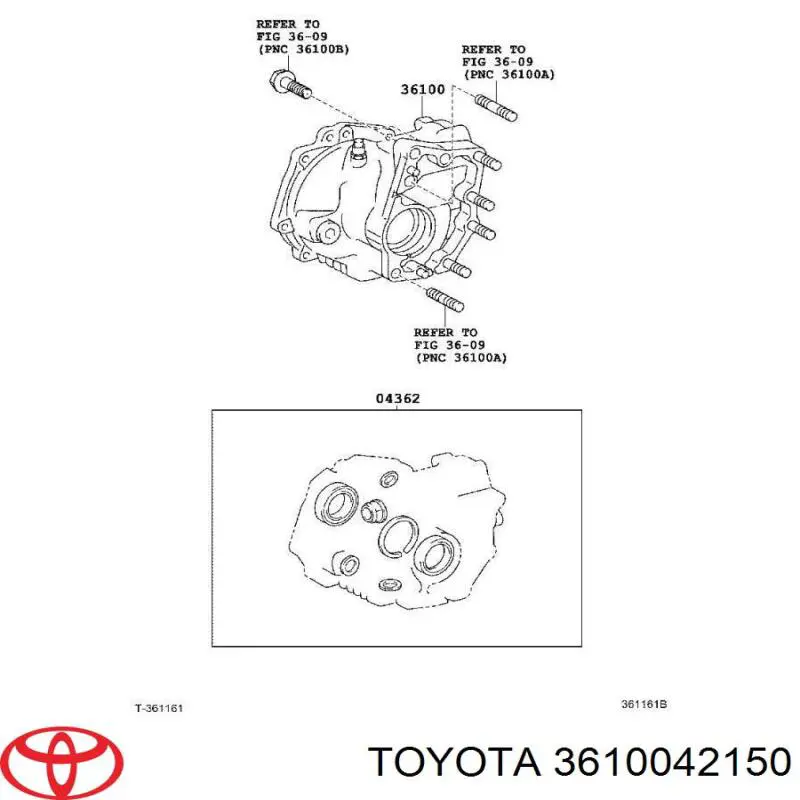 3610042150 Toyota Раздатка, коробка раздаточная