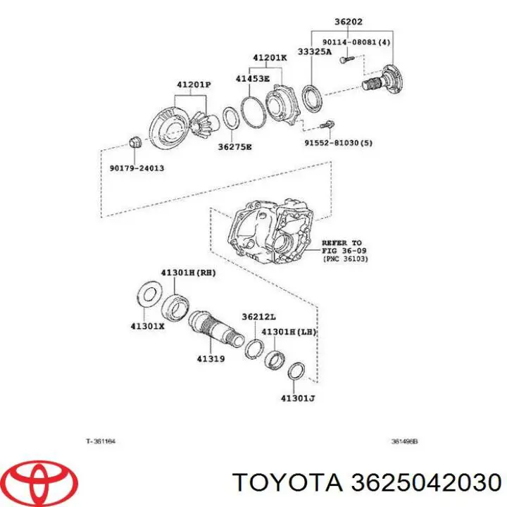 Rolamento externo da haste do eixo dianteiro para Toyota RAV4 (A4)