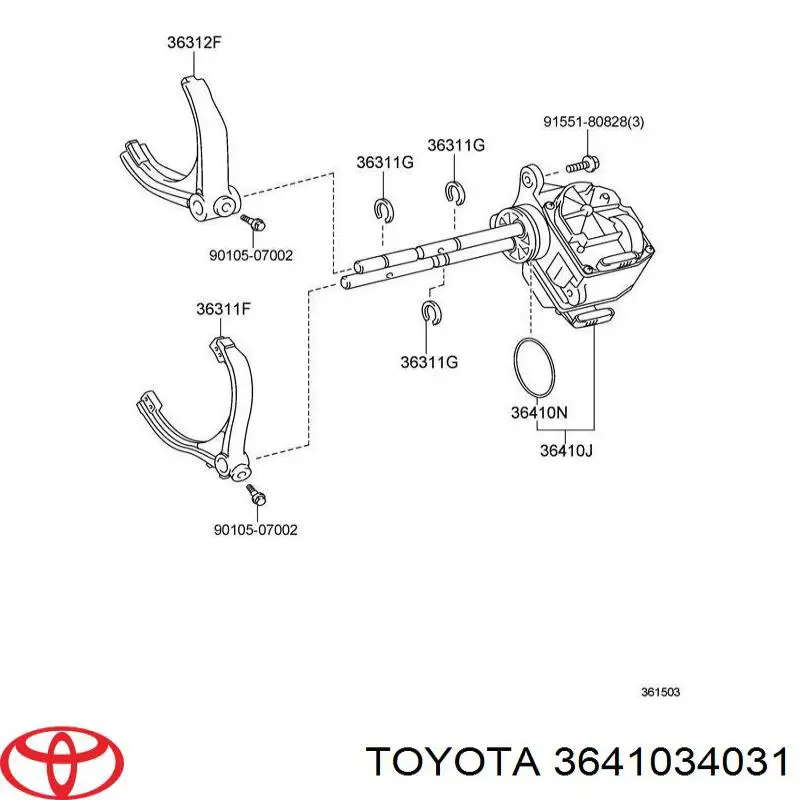 3641034031 Toyota 