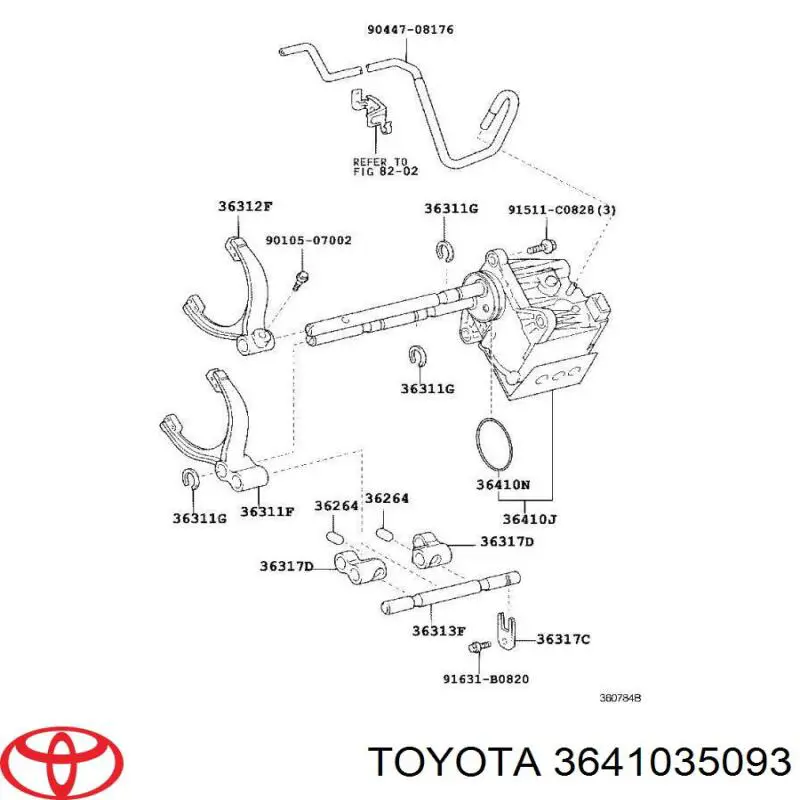 3641035093 Toyota Сервопривод сцепления