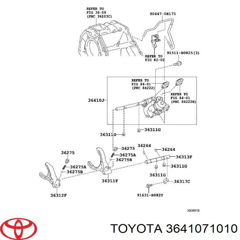 3641071010 Toyota 