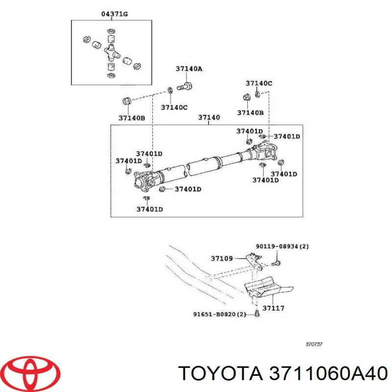 3711060A40 Toyota/Lexus