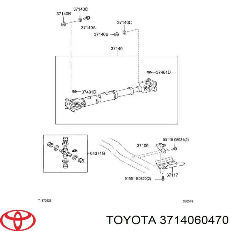 3714060470 Toyota 