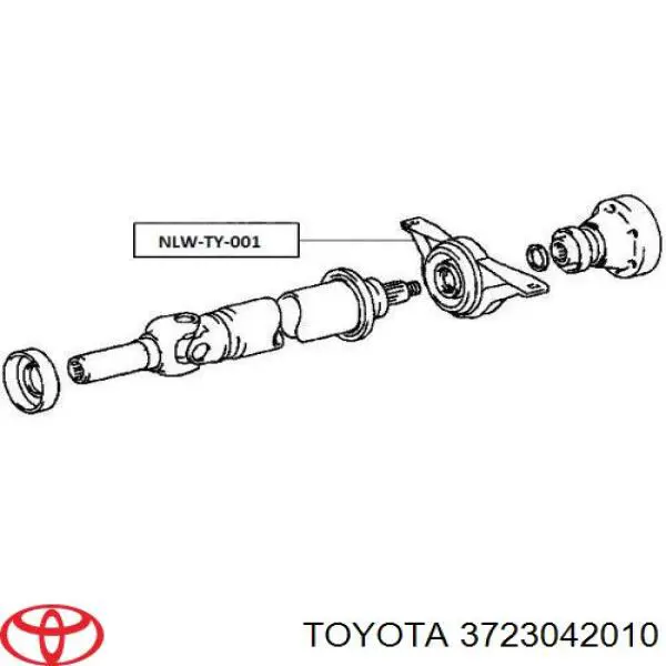 3723042010 Toyota Подвесной подшипник кардана