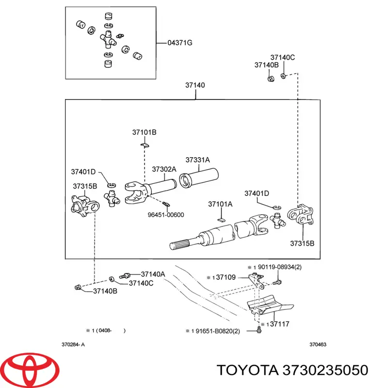  Toyota 3730235050 цена, от 56.50 USD