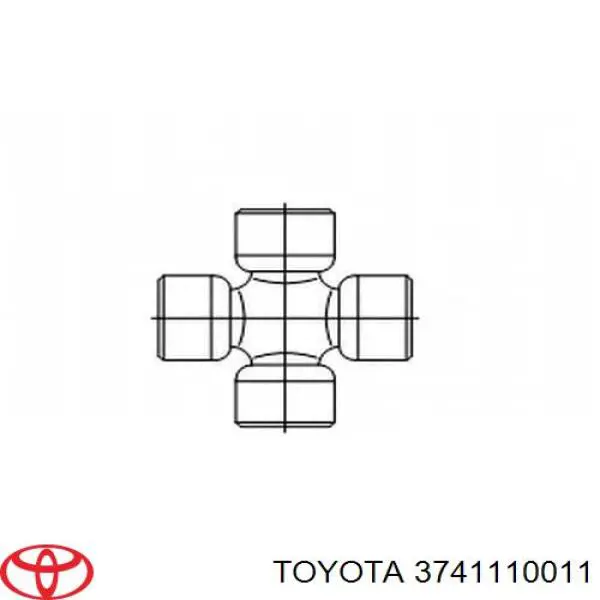 Крестовина карданного вала заднего 3741110011 Toyota