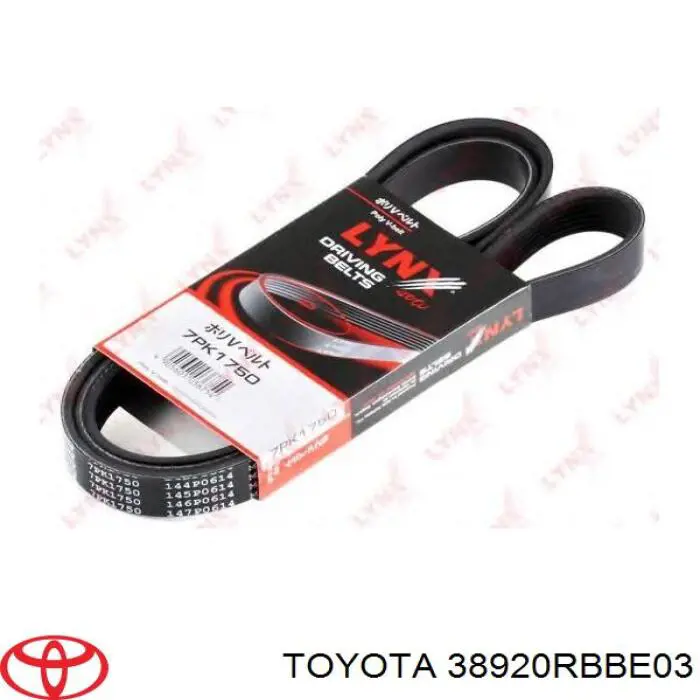 Ремень генератора 38920RBBE03 Toyota