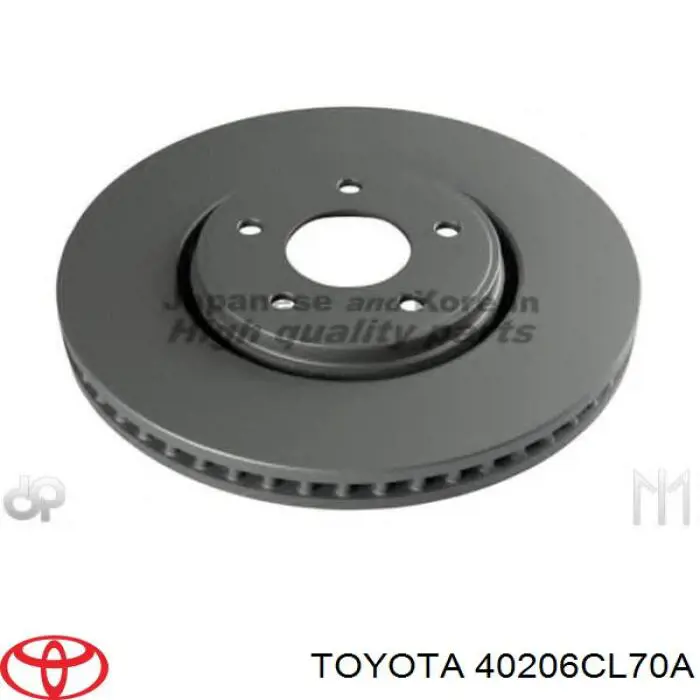 Передние тормозные диски 40206CL70A Toyota