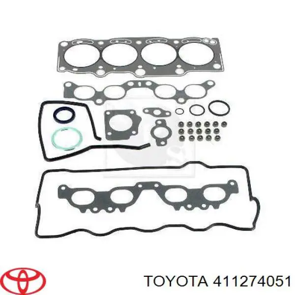 Верхний комплект прокладок двигателя 411274051 Toyota