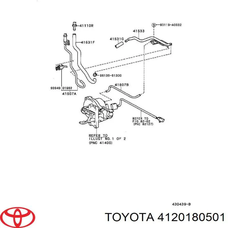 4120180501 Toyota par principal (de diferencial do eixo traseiro)