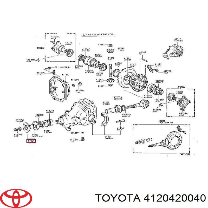 Купить 4120420040 Toyota 