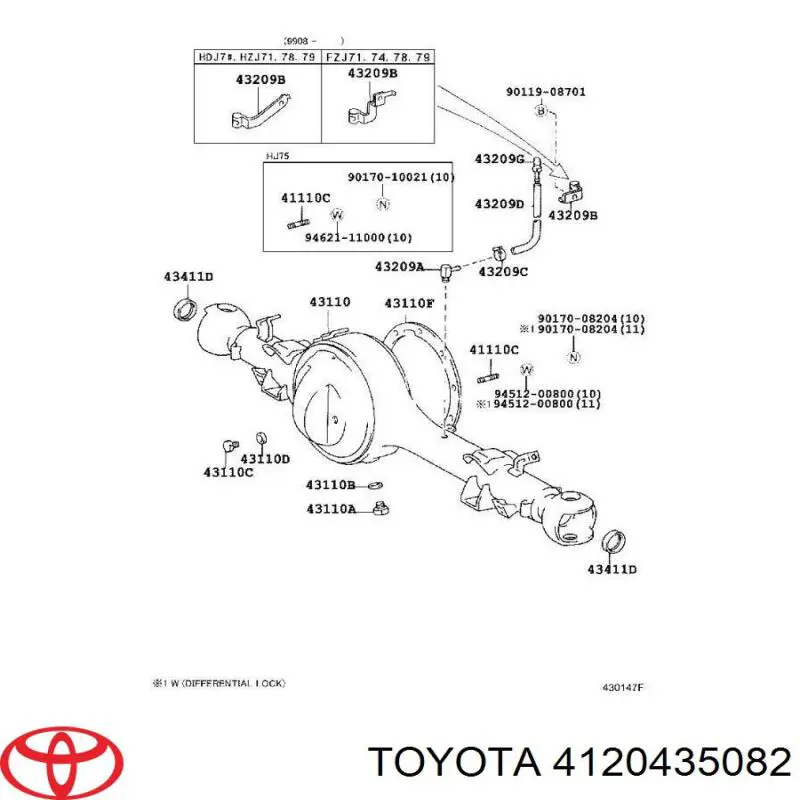 Фланец хвостовика заднего редуктора на Toyota Land Cruiser 90 