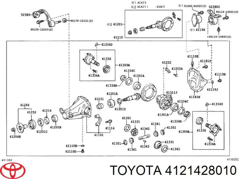 4121428010 Toyota 
