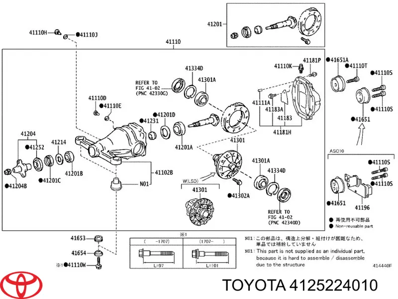  4125224010 Toyota