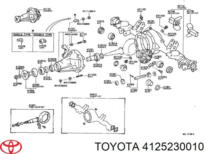  4125230010 Toyota