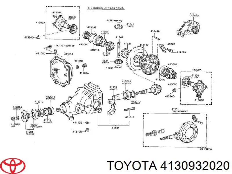 Купить 4130932020 Toyota 