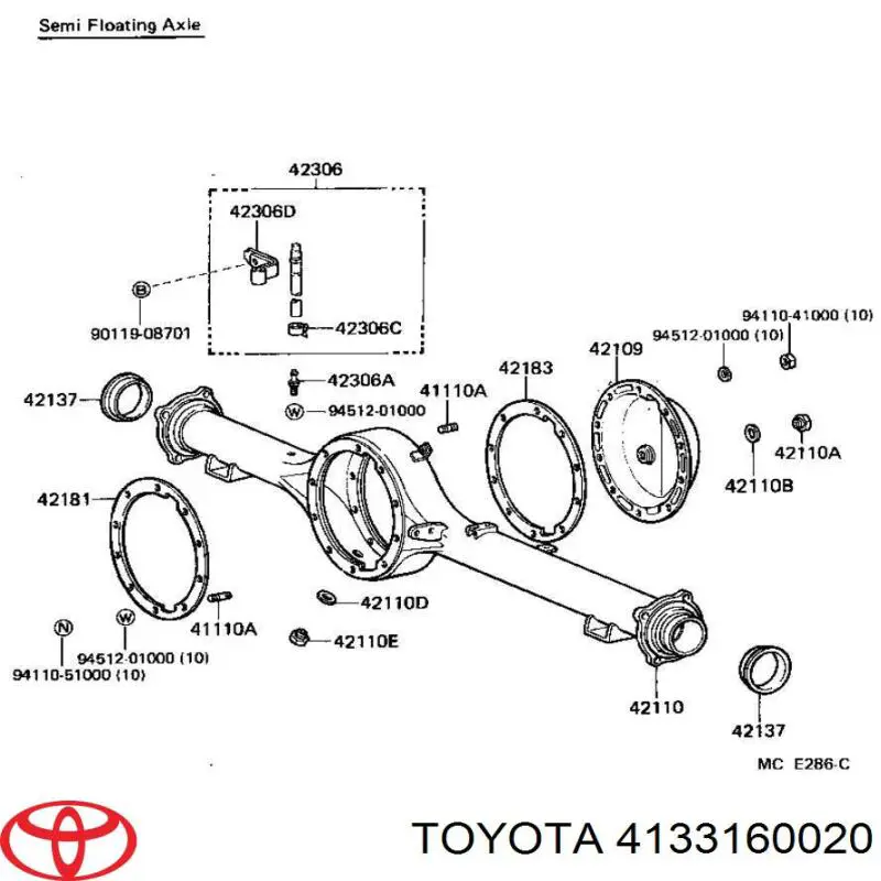 Сателлит дифференциала Toyota 4133160020