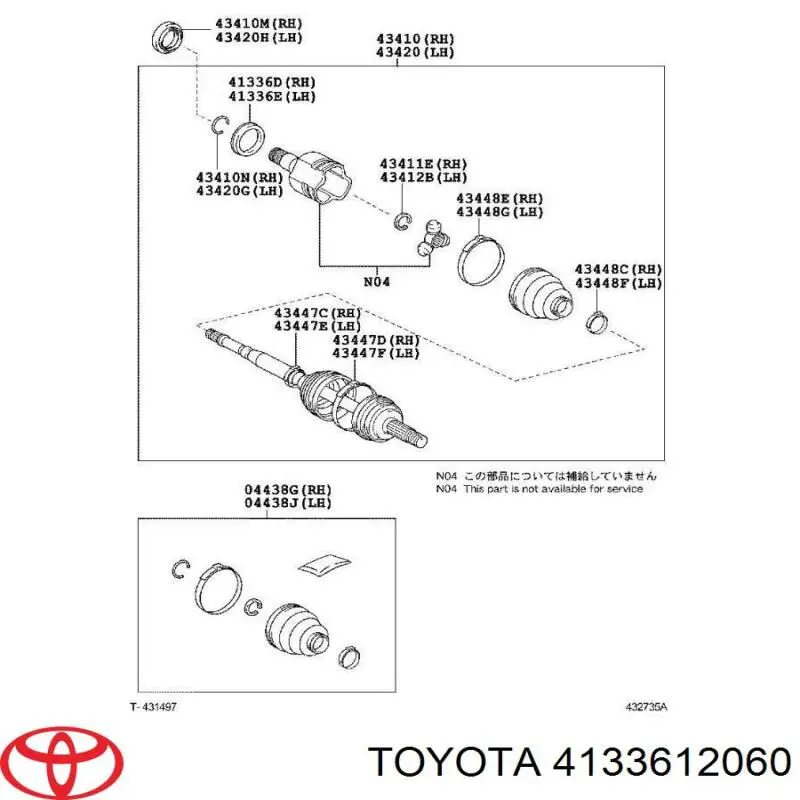  4133612060 Toyota