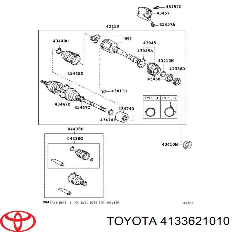  4133621010 Toyota