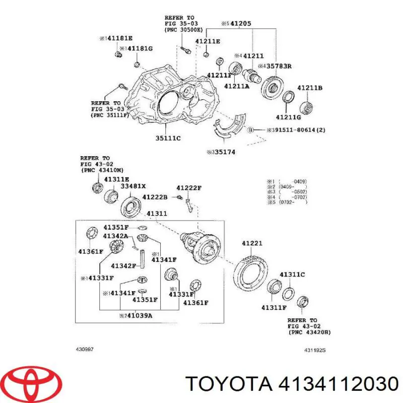 4134112030000 Daihatsu 