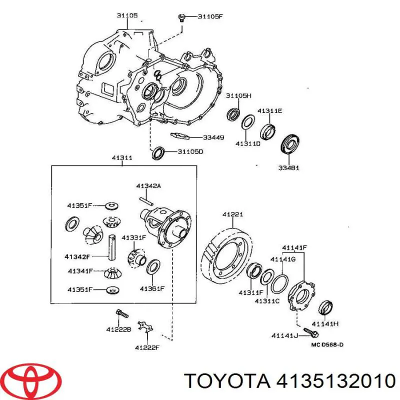 4135132010 Toyota 