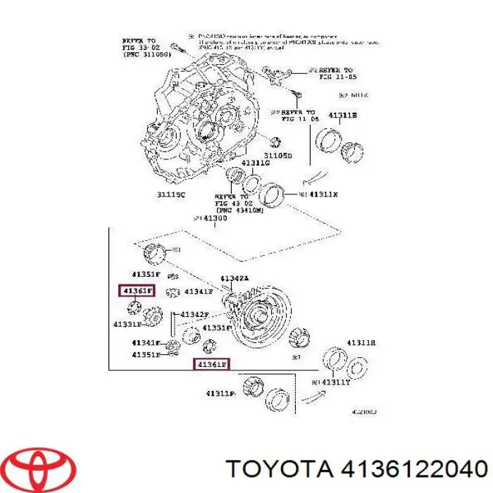 4136122040 Toyota 