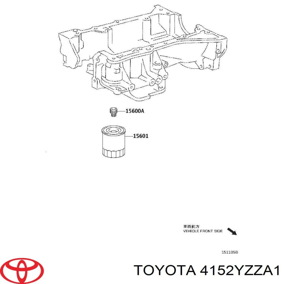 Купить 4152YZZA1 Toyota Фильтр центробежный очистки масла