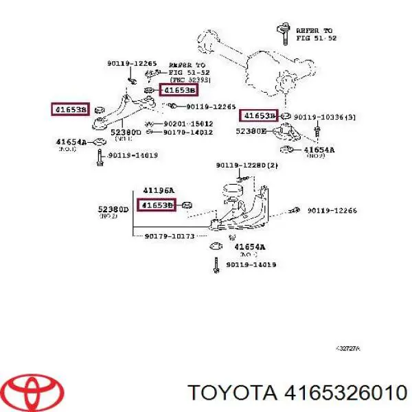 Шайба дифференциала переднего моста TOYOTA 4165326010