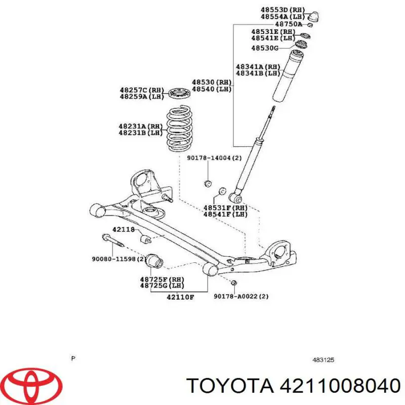 4211008040 Toyota 