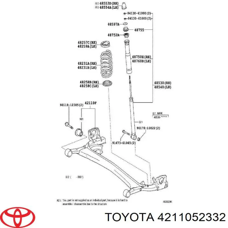  Toyota 4211052332 цена, от 741.15 USD