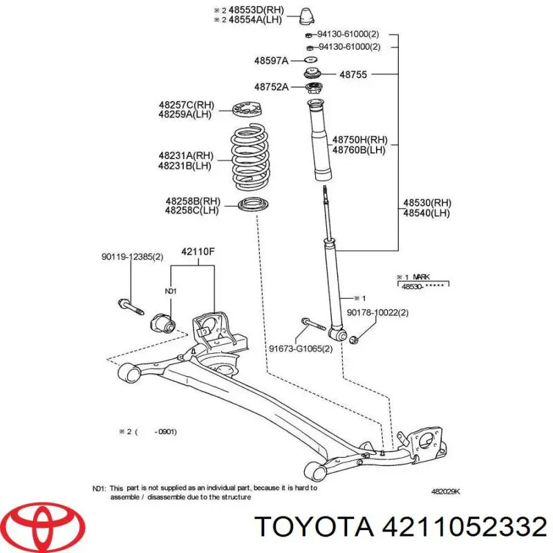 4211052332 Toyota 