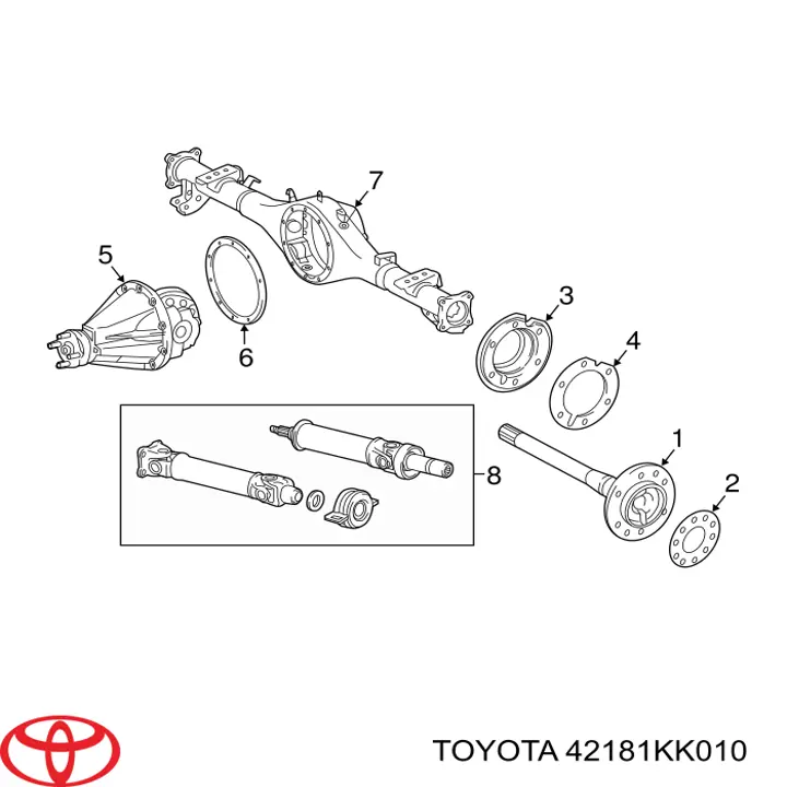 Toyota 42181KK010 цена, от 17.80 USD