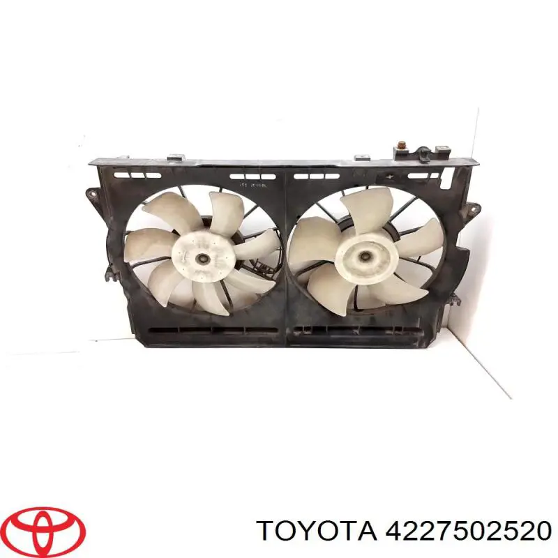 Диффузор вентилятора в сборе с мотором и крыльчаткой 4227502520 Toyota