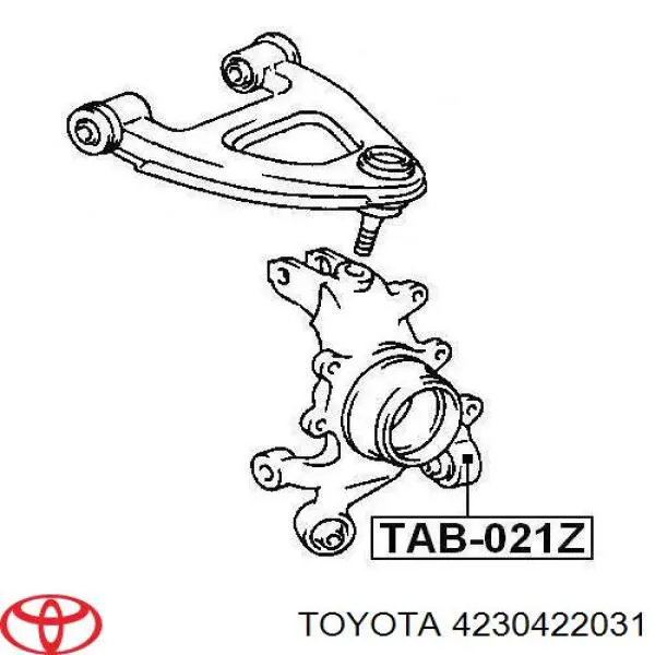 Сайлентблок цапфы задней 4230422031 Toyota