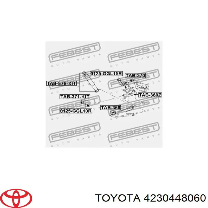 Цапфа поворотная правая Toyota 4230448060 цена, от 112.87 USD