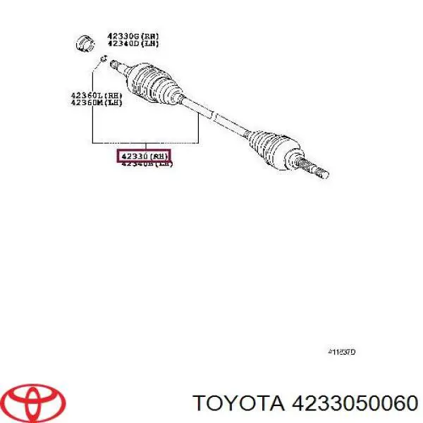 Полуось задняя 4233050060 Toyota