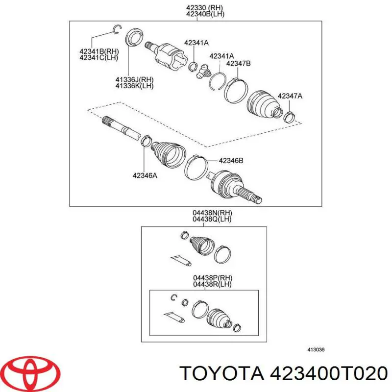  Полуось задняя левая Toyota Venza 