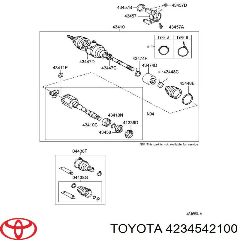  Toyota 4234542100 цена, от 3.21 USD