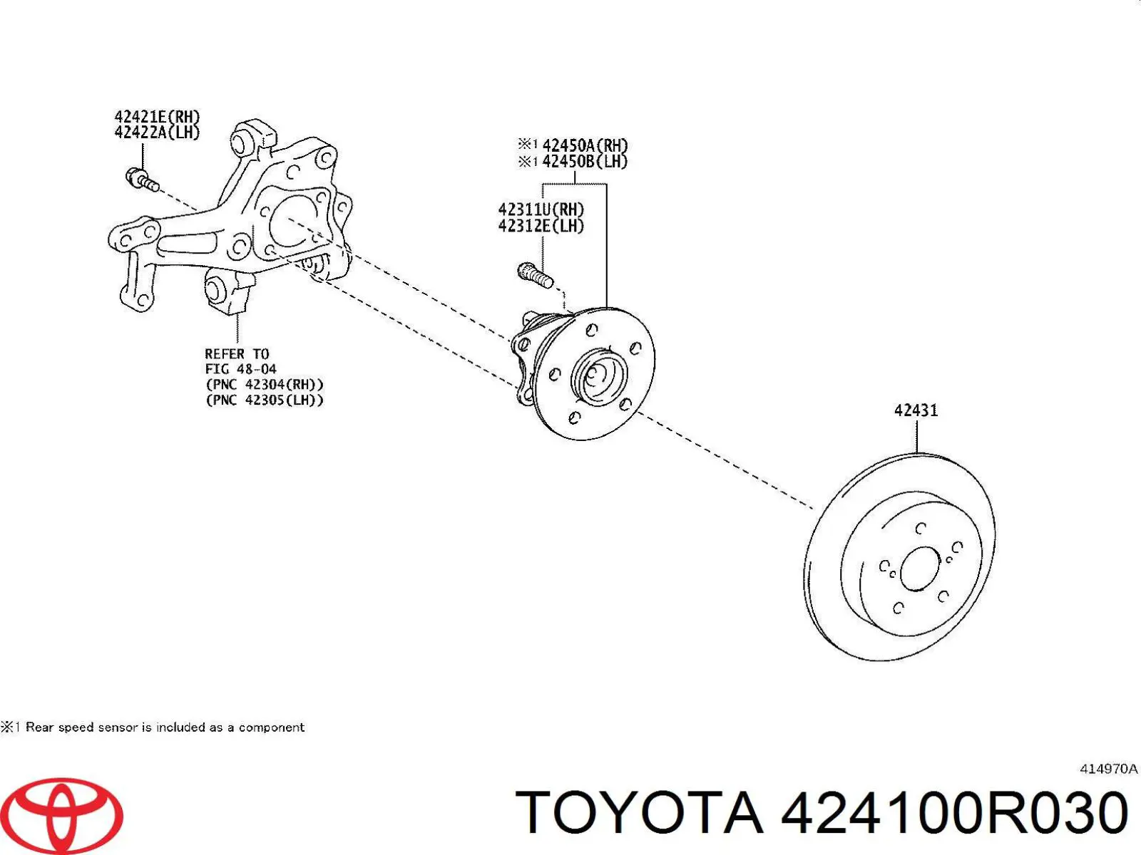 Compre 424100R030 Toyota Cubo traseiro