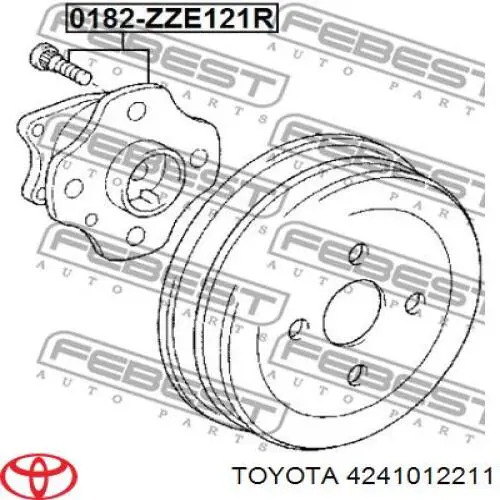 Купить 4241012211 Toyota Задняя шпиндель
