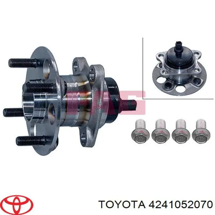 Купить 4241052070 Toyota Задняя шпиндель