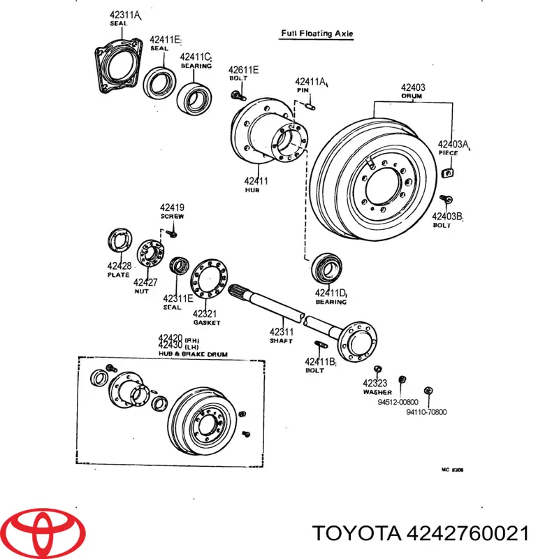  4242760021 Toyota