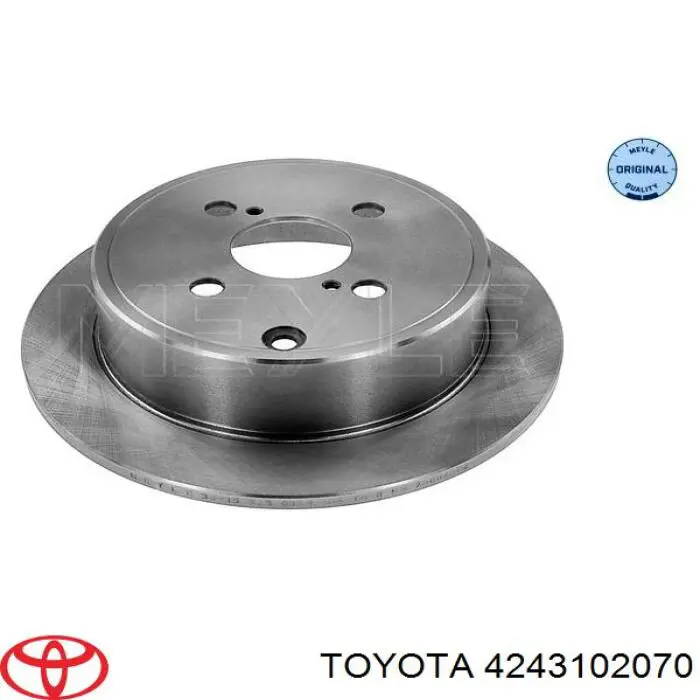 Задний тормозной диск Toyota 4243102070 цена, от 22.92 USD