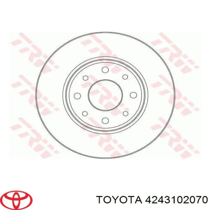 Купить 4243102070 Toyota Диск тормозной задний