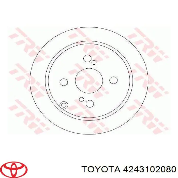 Тормозные диски 4243102080 Toyota